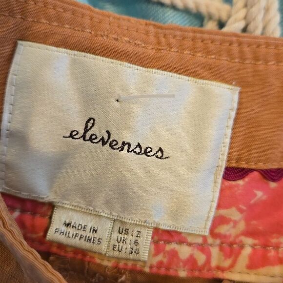 Elevenses Anthropologie Tan Wide Leg Gauchos Culottes Pants - Picture 6 of 7